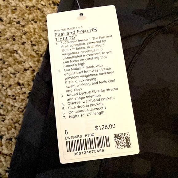 NWT Fast and Free Camo 25” Highrise - Picture 2 of 6